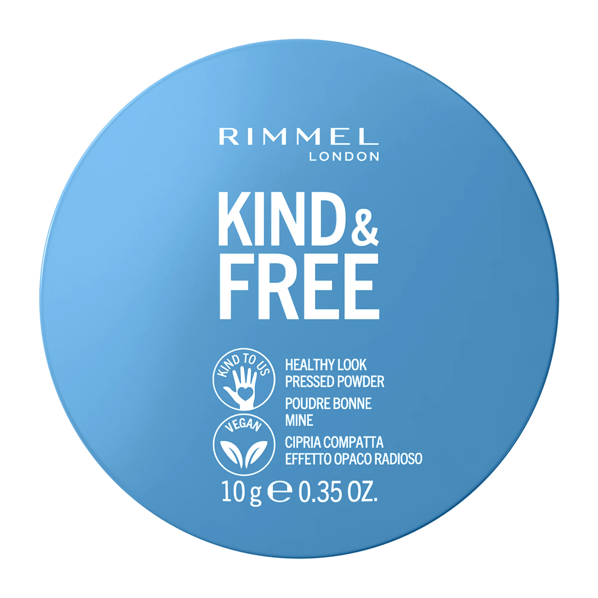 Rimmel Kind & Free wegański puder prasowany 001 Translucent, 10 g