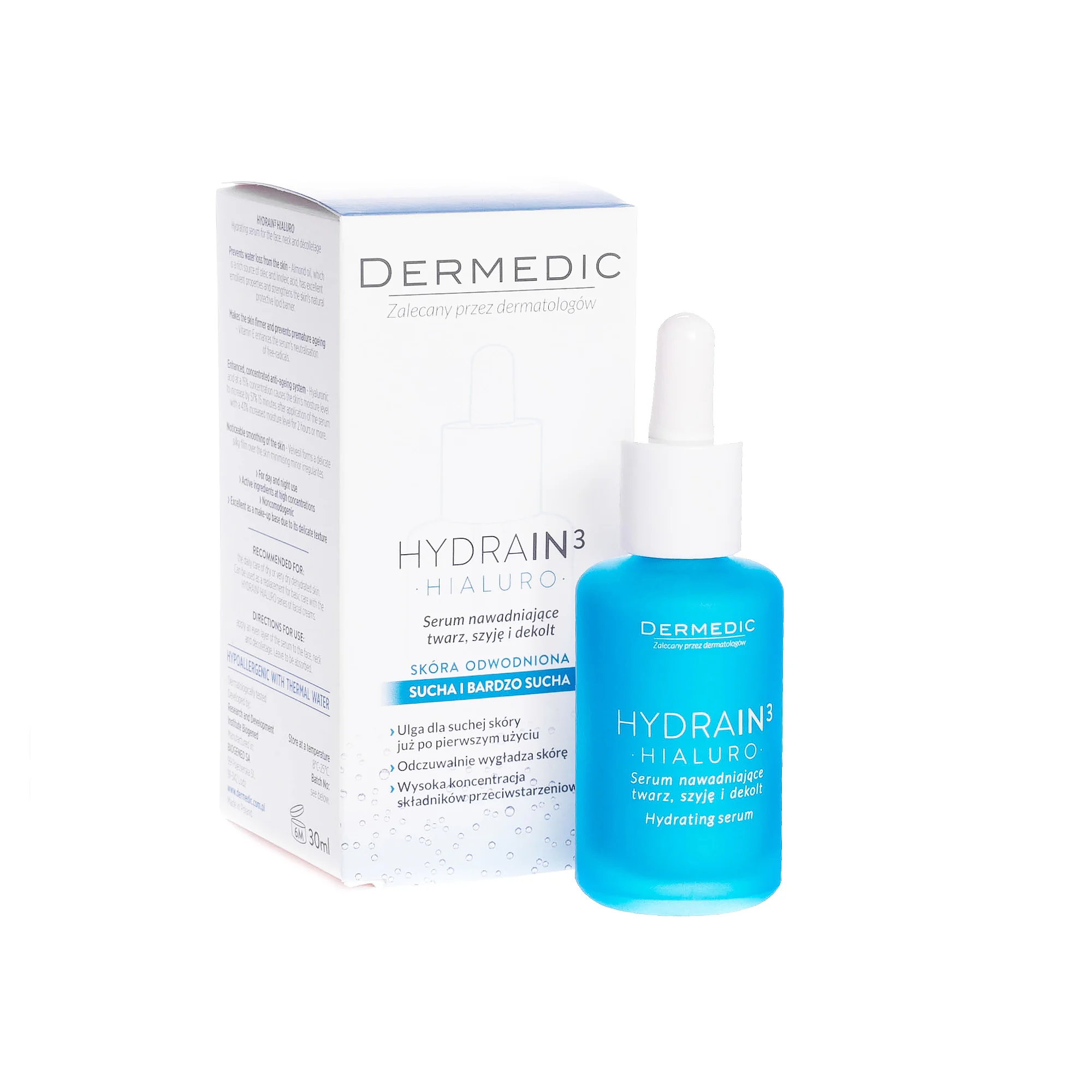 Dermedic Hydrain 3 Hialuro serum nawadniające, 30 ml