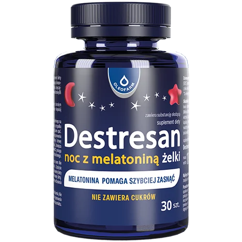 Destresan noc z melatoniną żelki 30 szt.