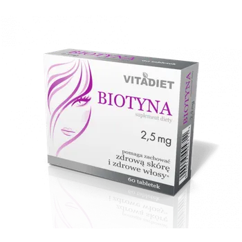 Biotyna 2.5 mg, suplement diety, 60 tabletek 