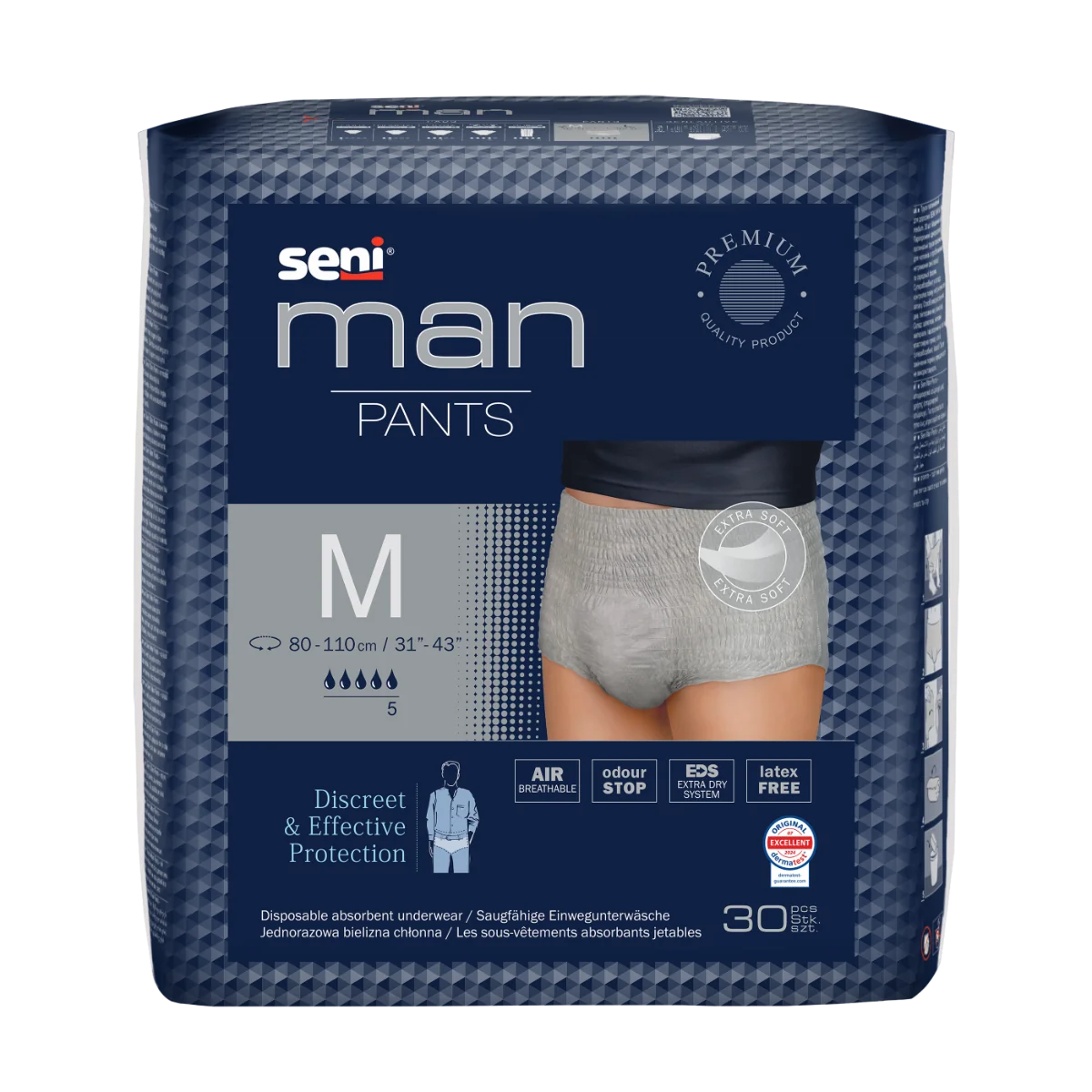 SENI MAN Pants M majtki chłonne, 30 sztuk
