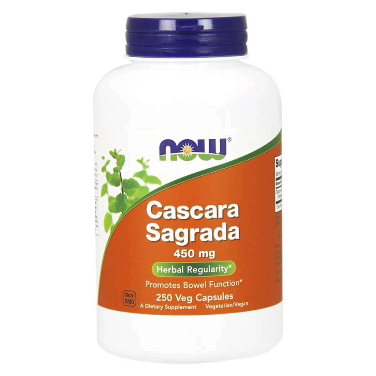 Now Foods Cascara Sagrada, suplement diety, 250 kapsułek