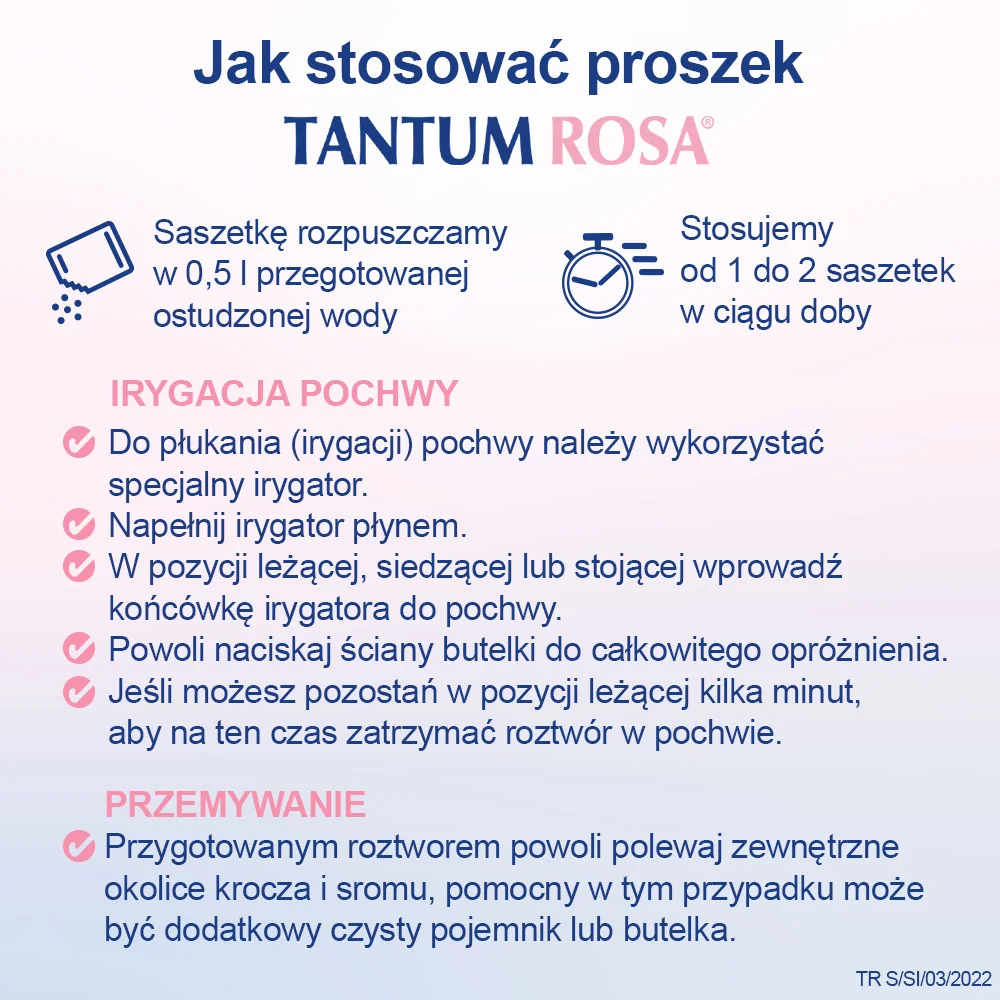 Tantum Rosa 53,2 mg/g, proszek do sporządzania roztworu, 10 saszetek