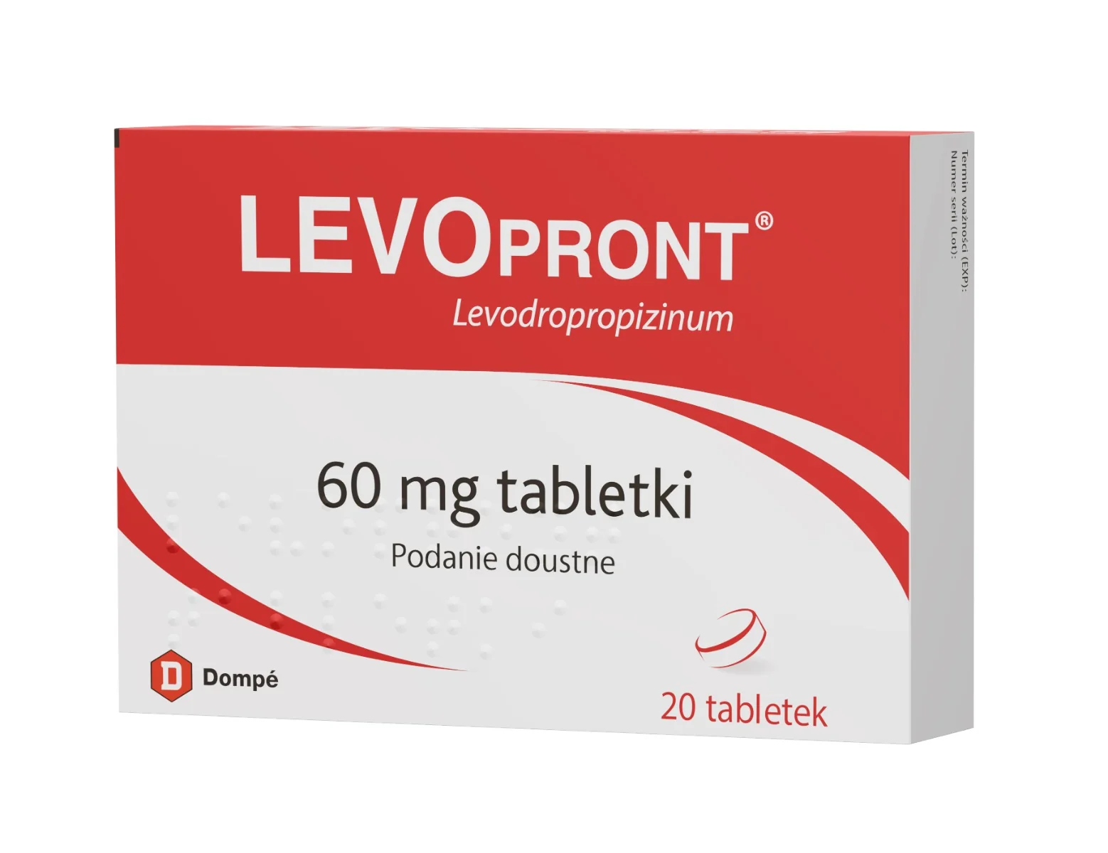 Levopront 60 mg, 20 tabletek