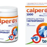 Calperos 1000, 400 mg jonów wapnia, 100 kapsułek twardych