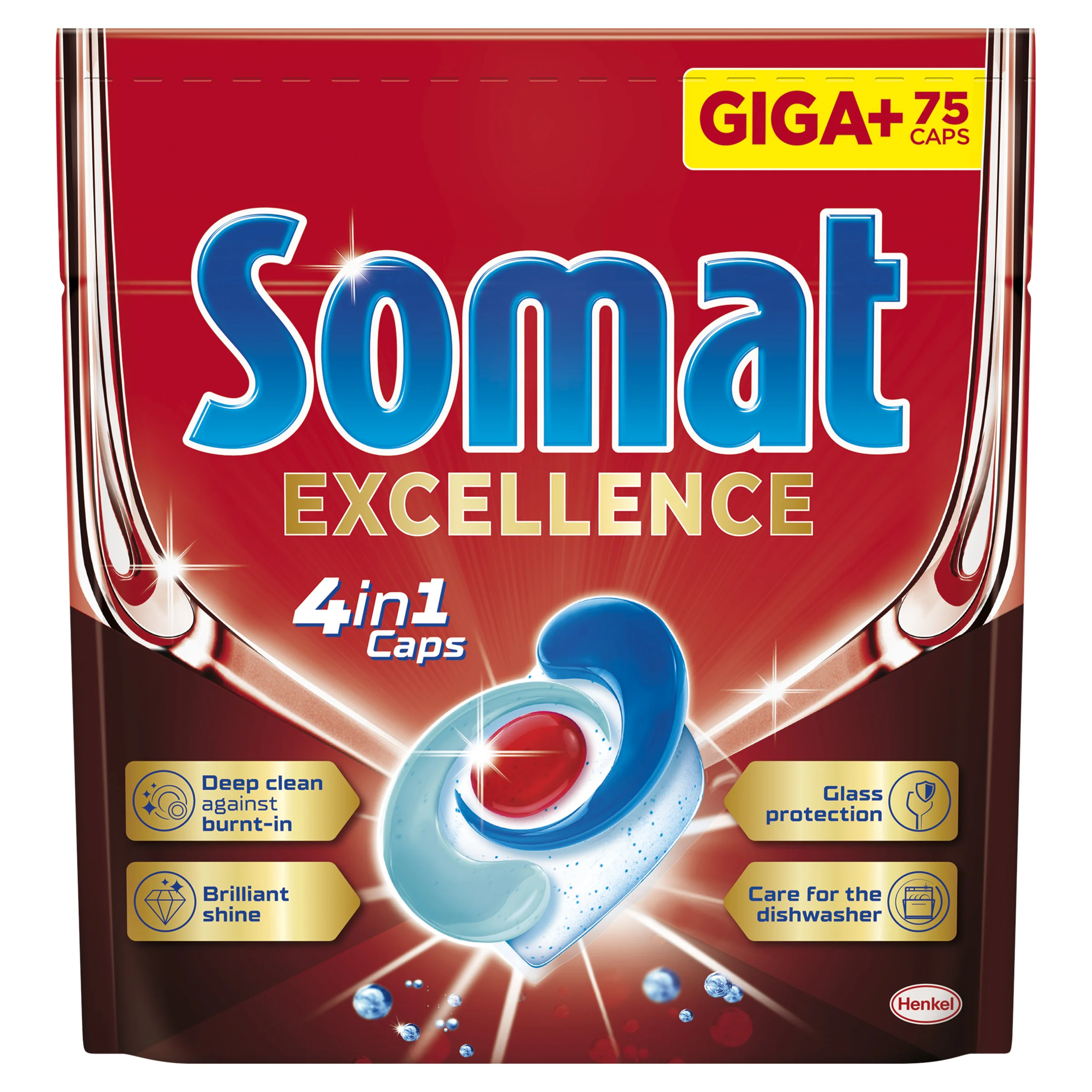 Somat Excellence kapsułki do zmywarki 4 w 1, 75 szt.