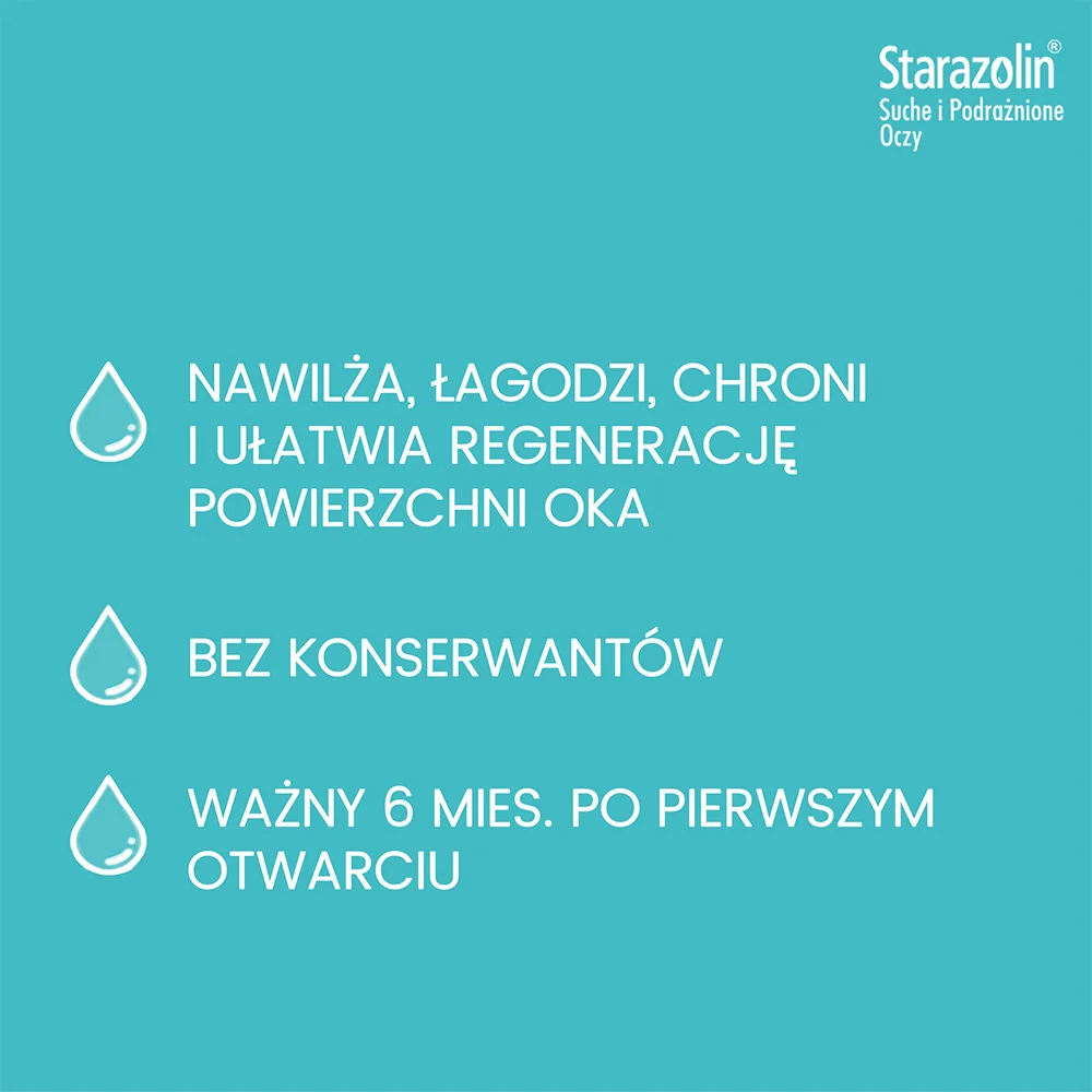 Starazolin Suche i Podrażnione Oczy krople do oczu, 10 ml