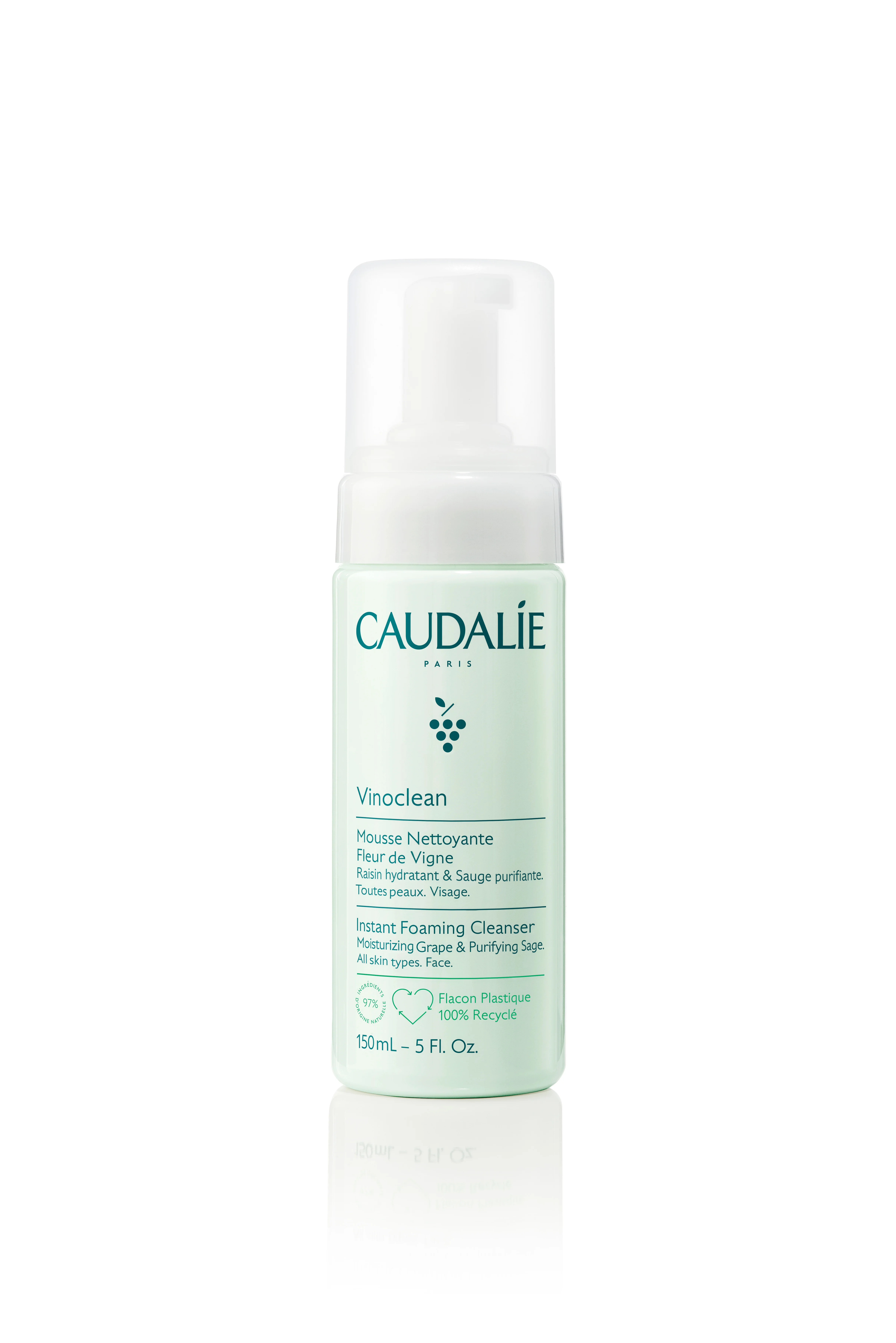 Caudalie Vinoclean pianka oczyszczająca, 150 ml