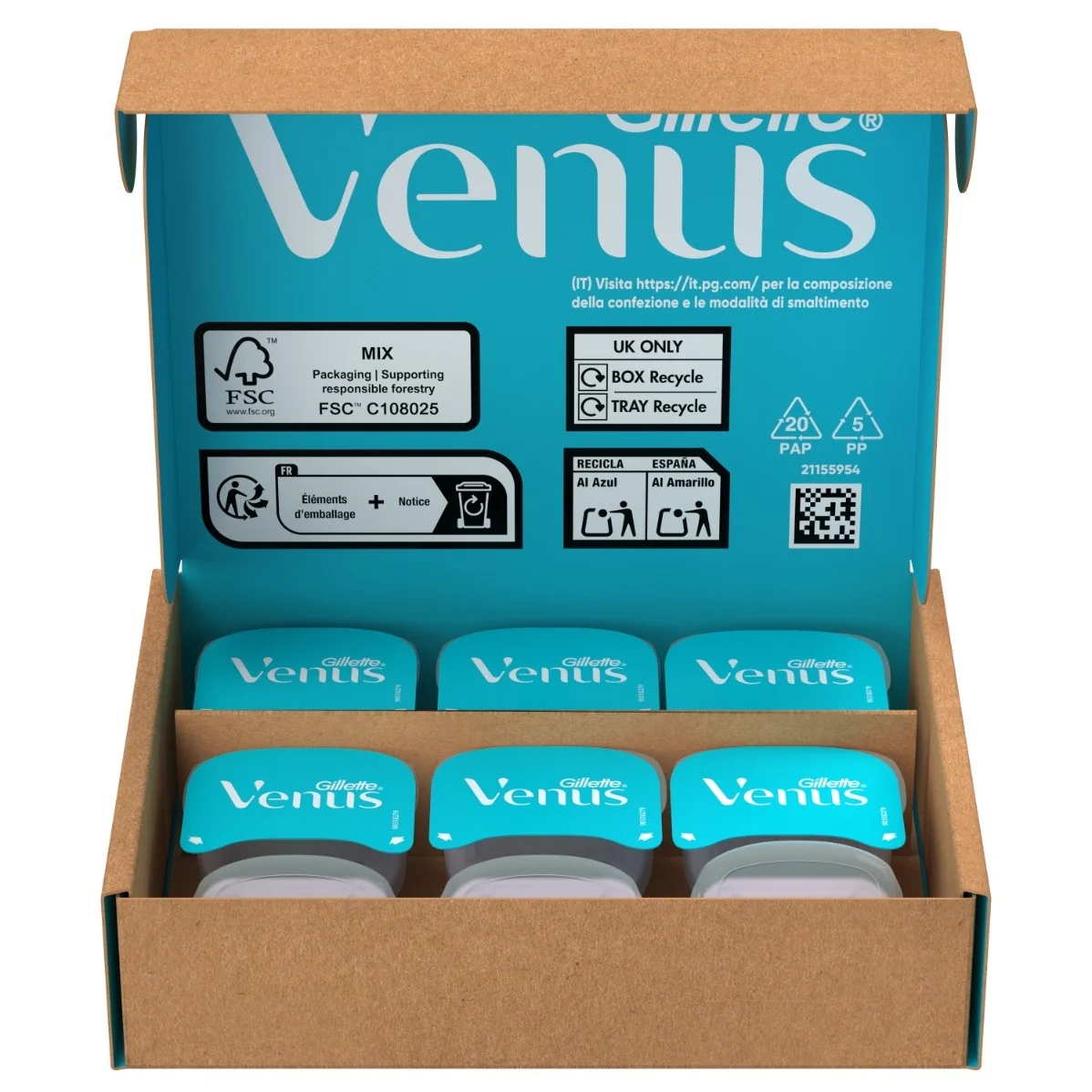 Gillette Venus Smooth wymienne główki do maszynki, 16 sztuk