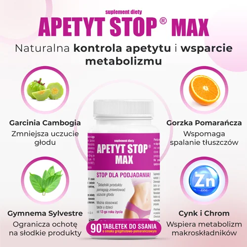Domowa Apteczka Apetyt Stop Max 90 tabletek do ssania