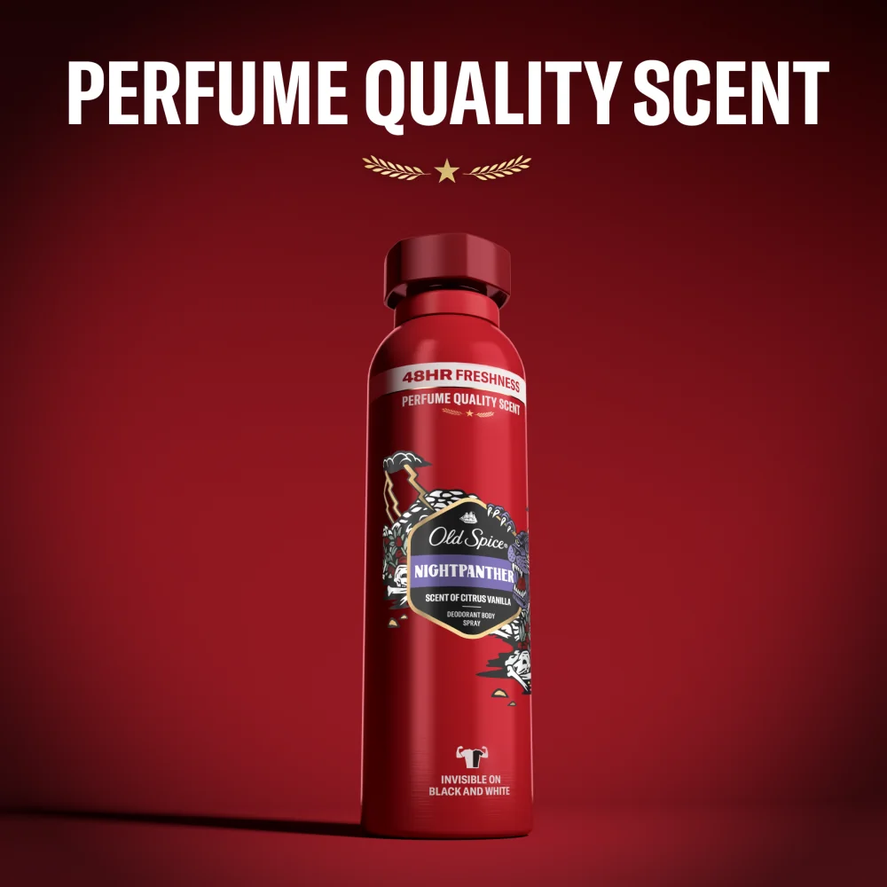 Old Spice Night Panther, Dezodorant w sprayu dla mężczyzn, 150 ml