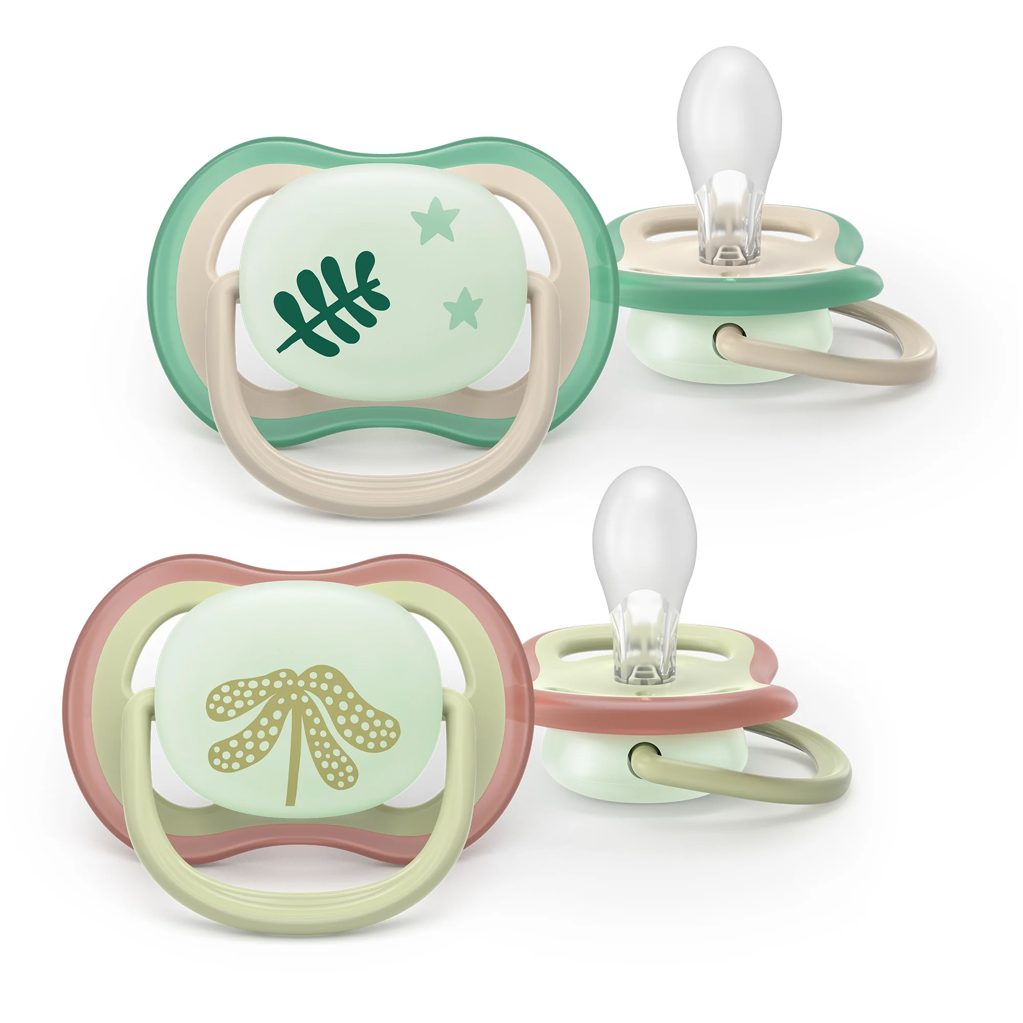 Philips Avent Ultra Air Nighttime świecący w ciemności ortodontyczny smoczek uspokajający 6-18 m, 2 sztuki