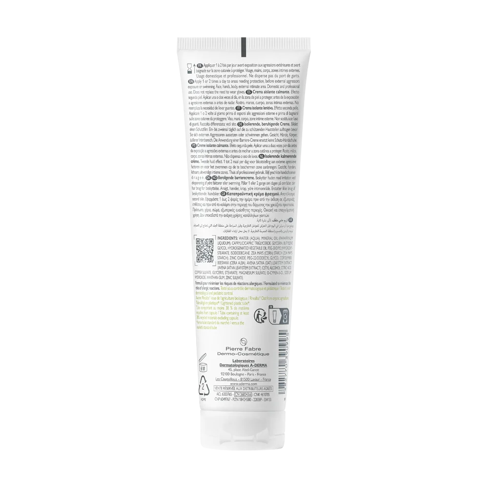 Aderma Dermalibour+ Barrier krem izolujący, zabezpieczający przed czynnikami drażniącymi, 100 ml