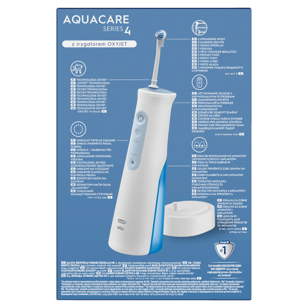 Oral-B Aquacare 4 irygator do zębów, 1 szt.