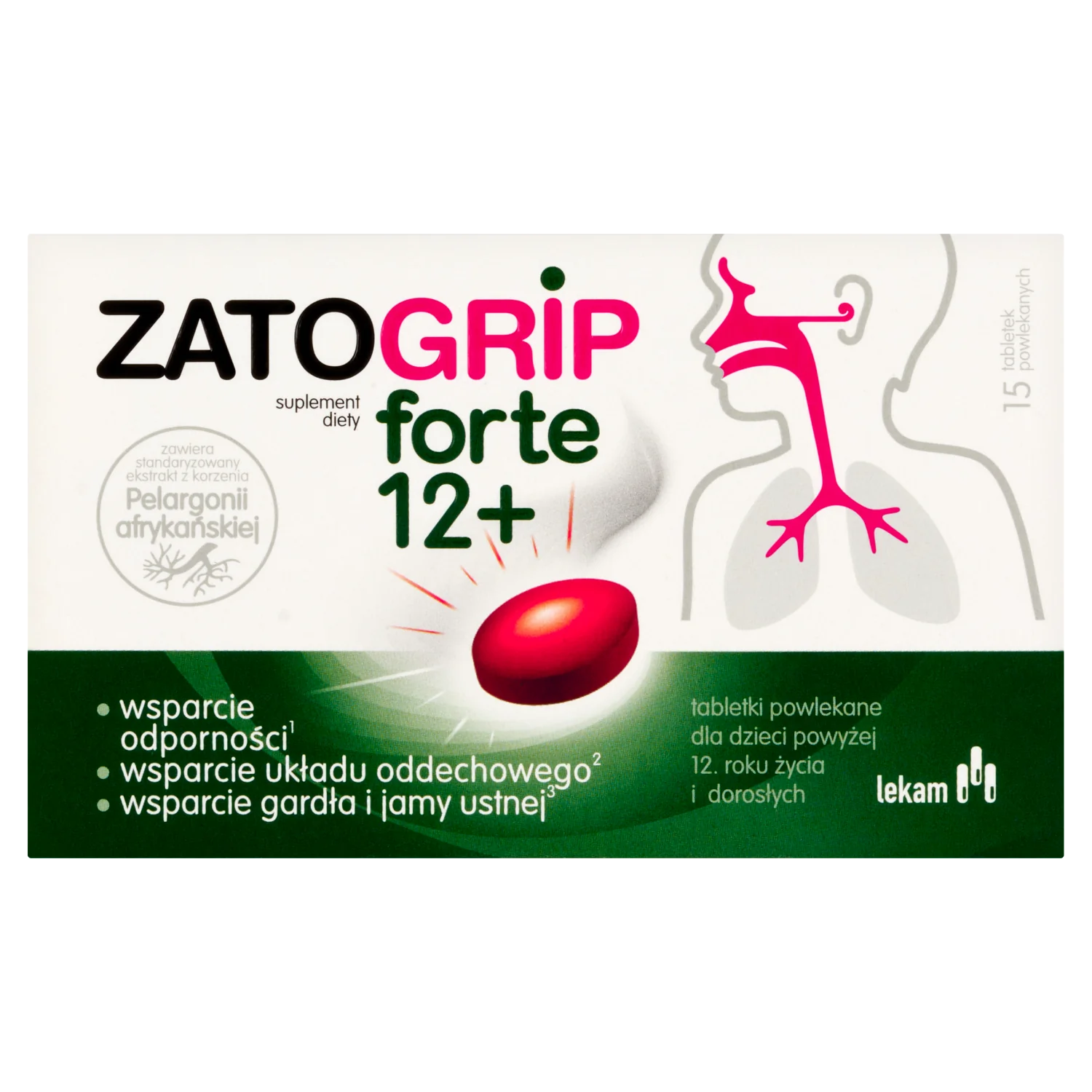 Zatogrip Forte 15 tabletek
