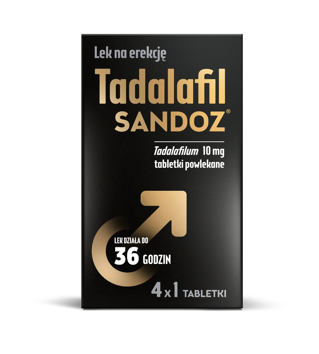 Tadalafil Sandoz 10 mg 4 tabletki powlekane