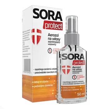 Sora Protect, aerozol na włosy zapobiegający wszawicy, 50 ml 