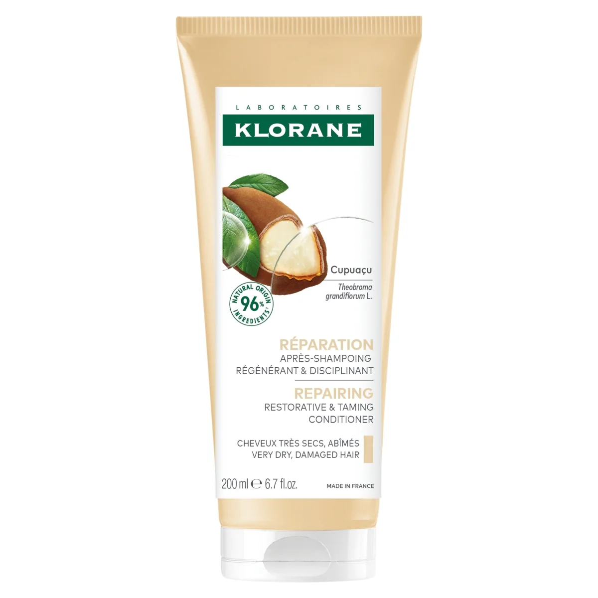 Klorane odżywka regenerująca przeciw łamliwości z Cupuacu, 200 ml