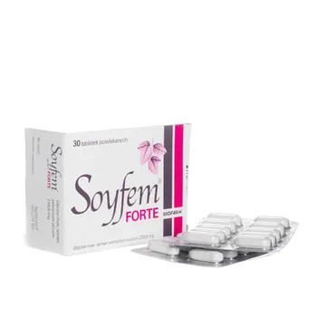 Soyfem Forte - lek dla kobiet w okresie przekwitania, 30 tabletek powlekanych 