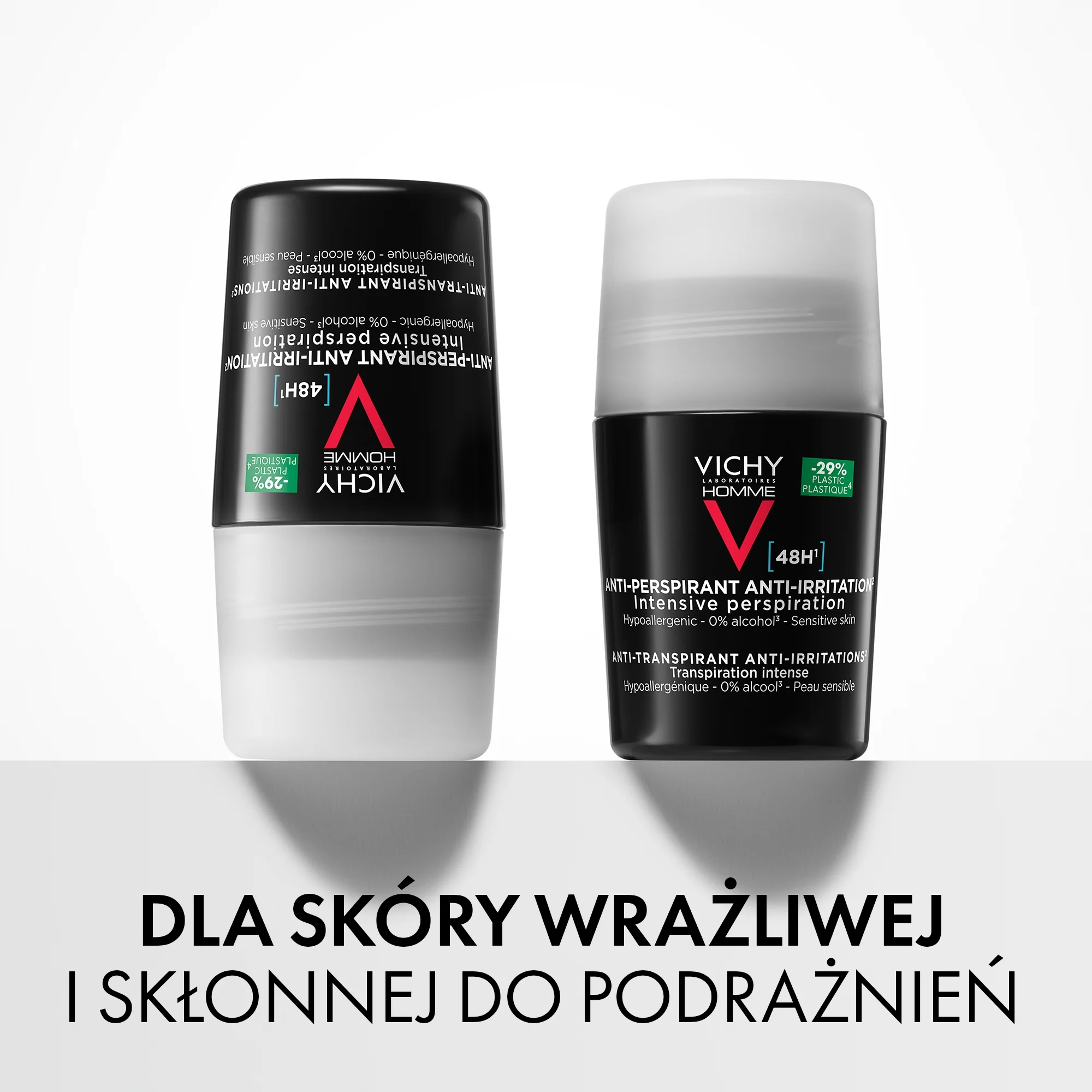 Vichy Homme dezodorant w kulce dla skóry wrażliwej, 50 ml