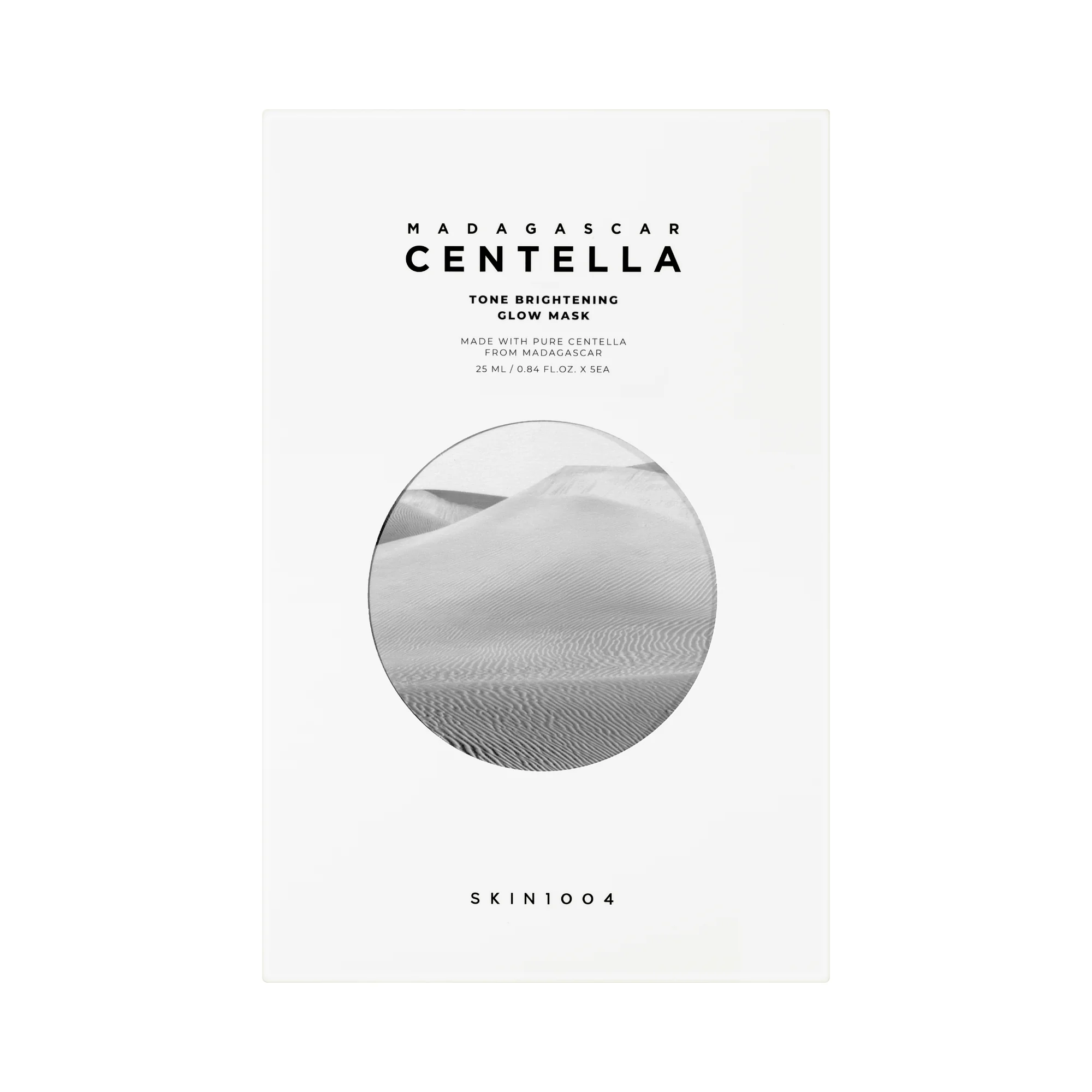 SKIN1004 Madagascar Centella Brightening Glow Mask rozświetlająca maska w płachcie, 5 x 25 ml