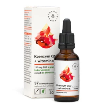 Aura Herbals, Koenzym Q10 + witamina E krople Aura Herbals, Koenzym Q10 + witamina E krople