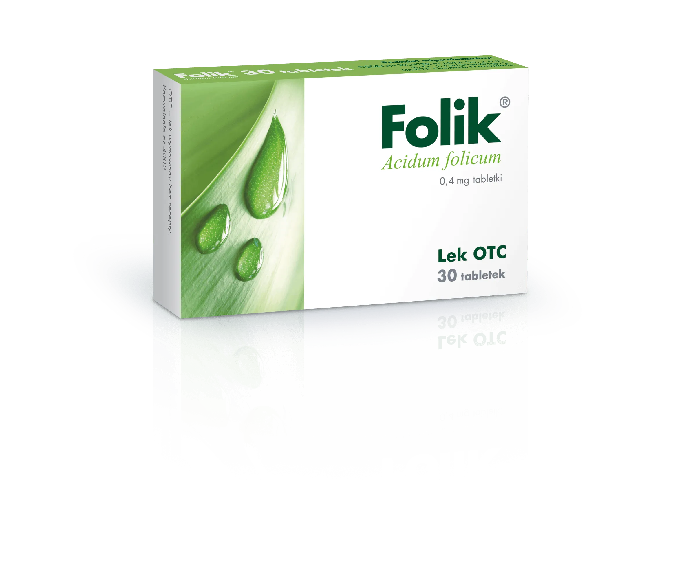 Folik Acidum Folicum 0,4 mg tabletki, 30 tabletek