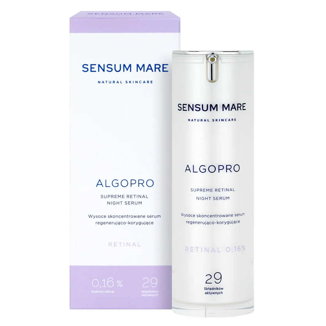 Sensum Mare Algopro wysoce skoncentrowane serum regenerująco-korygujące z 0,16% retinalem, 30 ml