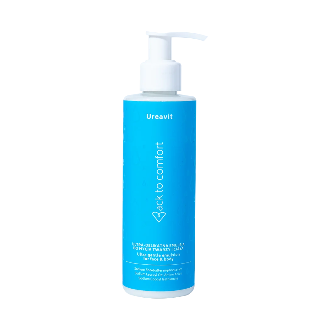 Back To Comfort Ureavit ultra delikatna emulsja do mycia twarzy i ciała, 200 ml