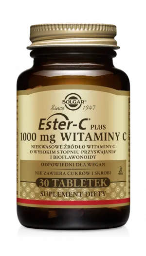 Solgar Ester-C plus 1000 mg witaminy C, suplement diety, 30 tabletek