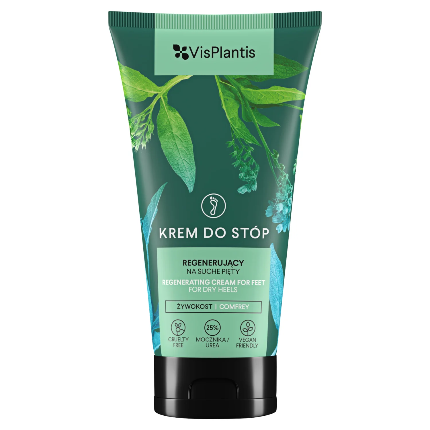VisPlantis krem do stóp regenerujący na suche pięty, 75 ml