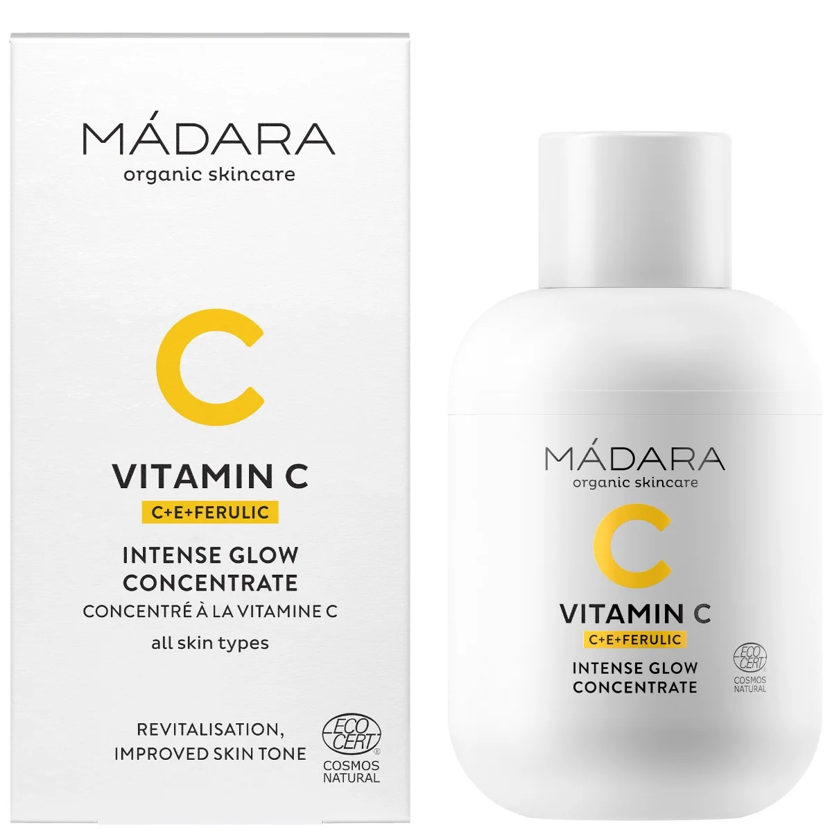 Madara Vitamin C Intense GLOW rozjaśniający koncentrat z wit. C, 30 ml