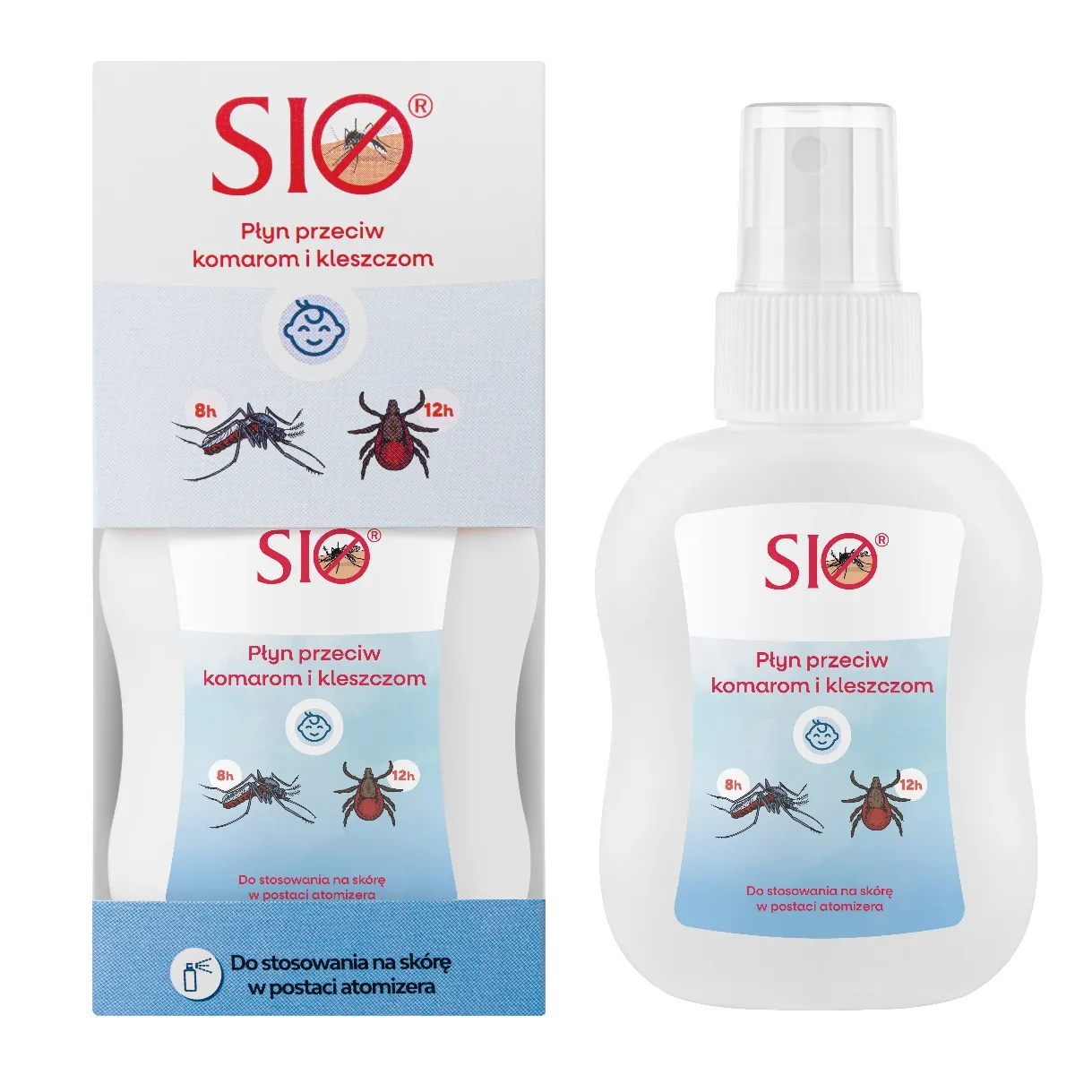 SIO Płyn przeciw komarom i kleszczom, 100ml