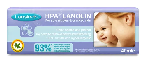 Lansinoh Lanolina HPA, maść na brodawki sutkowe i popękaną skórę, 40 ml