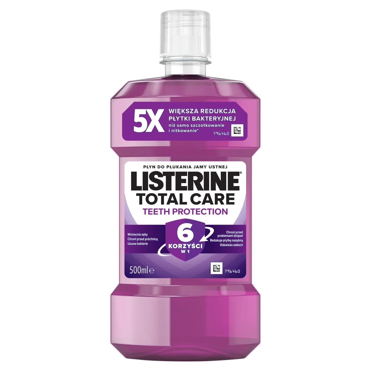 Listerine Total Care płyn do płukania jamy ustnej, 500 ml