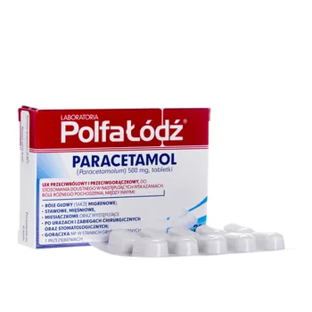 Paracetamol Laboratoria Polfa Łódź 500 mg, 20 tabletek 