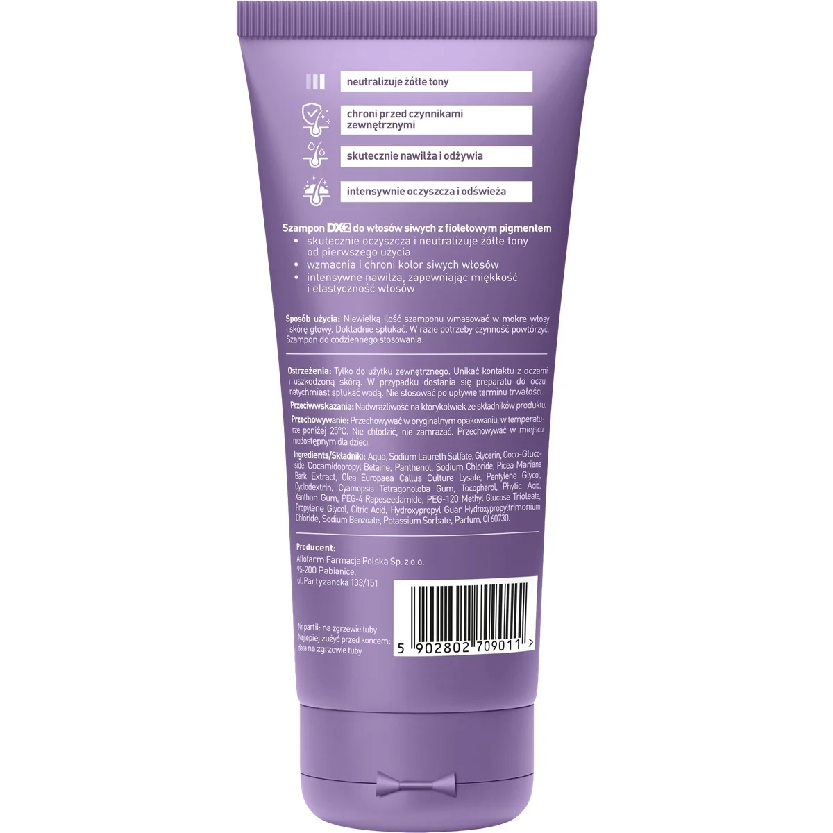 DX2 szampon dla mężczyzn do włosów siwych, 150 ml