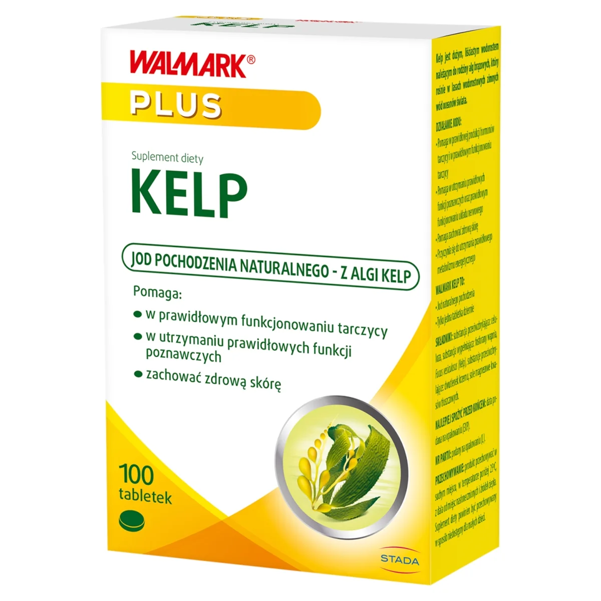 Kelp suplement diety, 100 tabletek