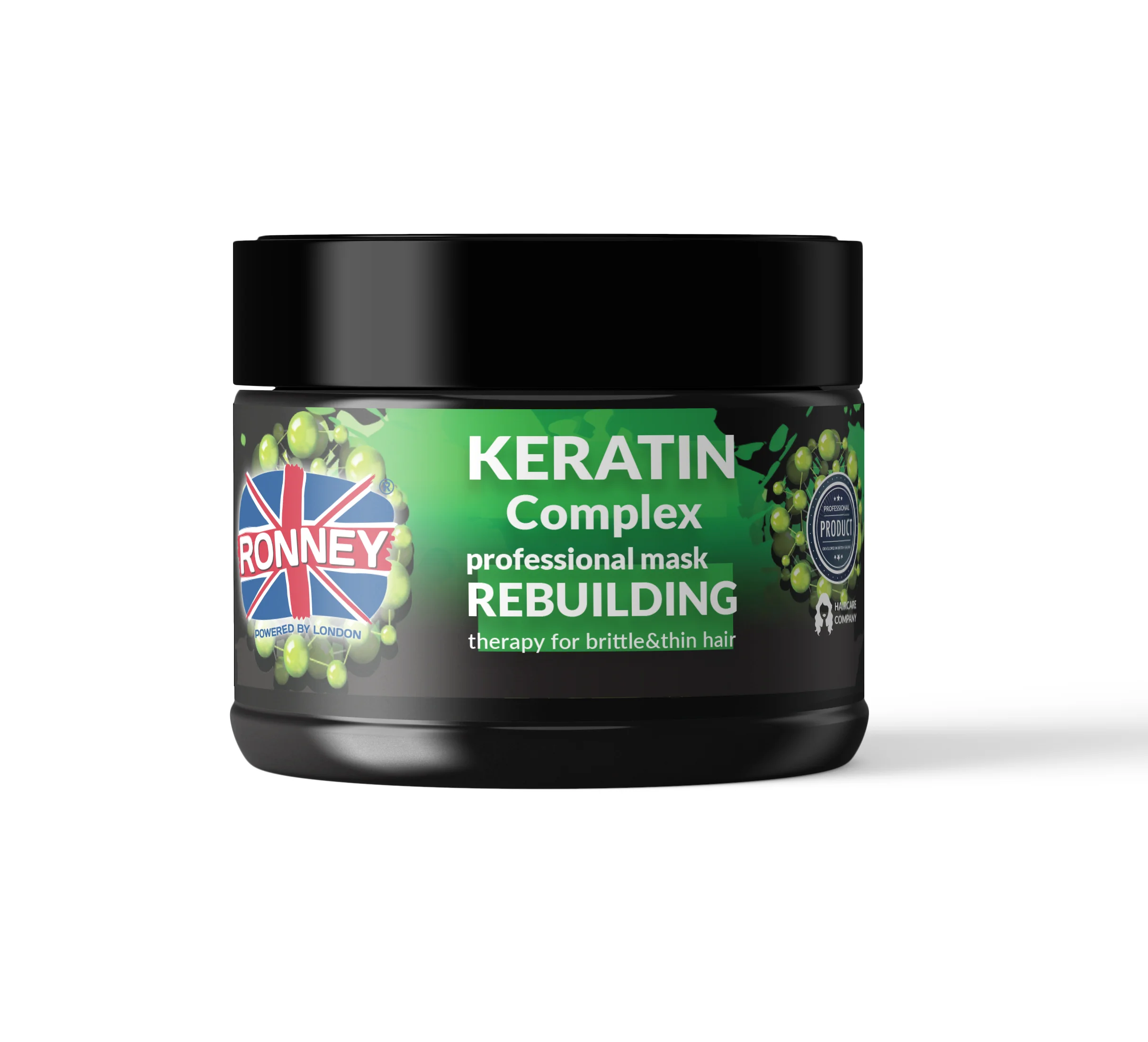 RONNEY Keratin Complex odbudowująca maska z keratyną do włosów suchych i łamliwych, 300 ml