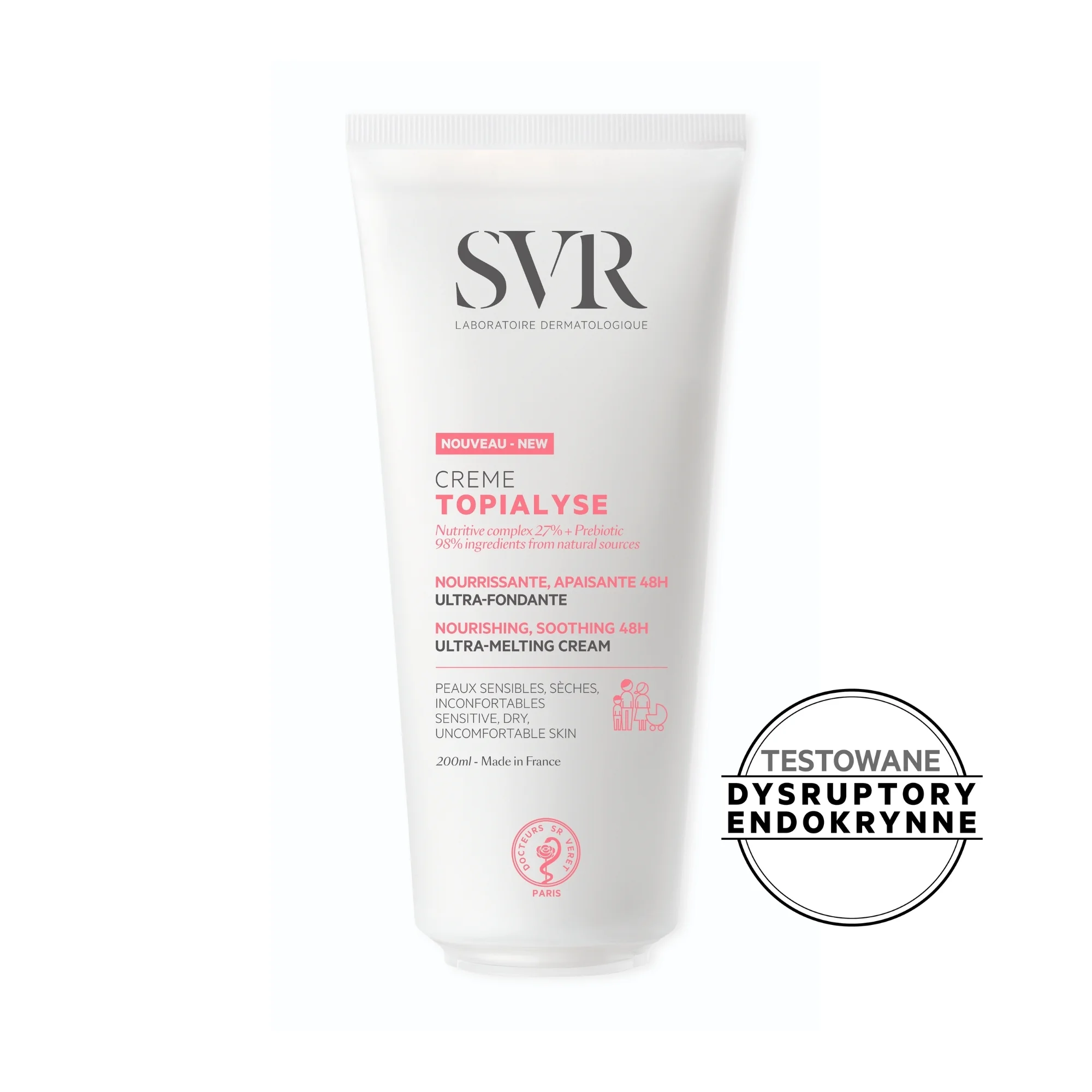SVR Topialyse krem odżywczy skóra sucha i wrażliwa, 200 ml
