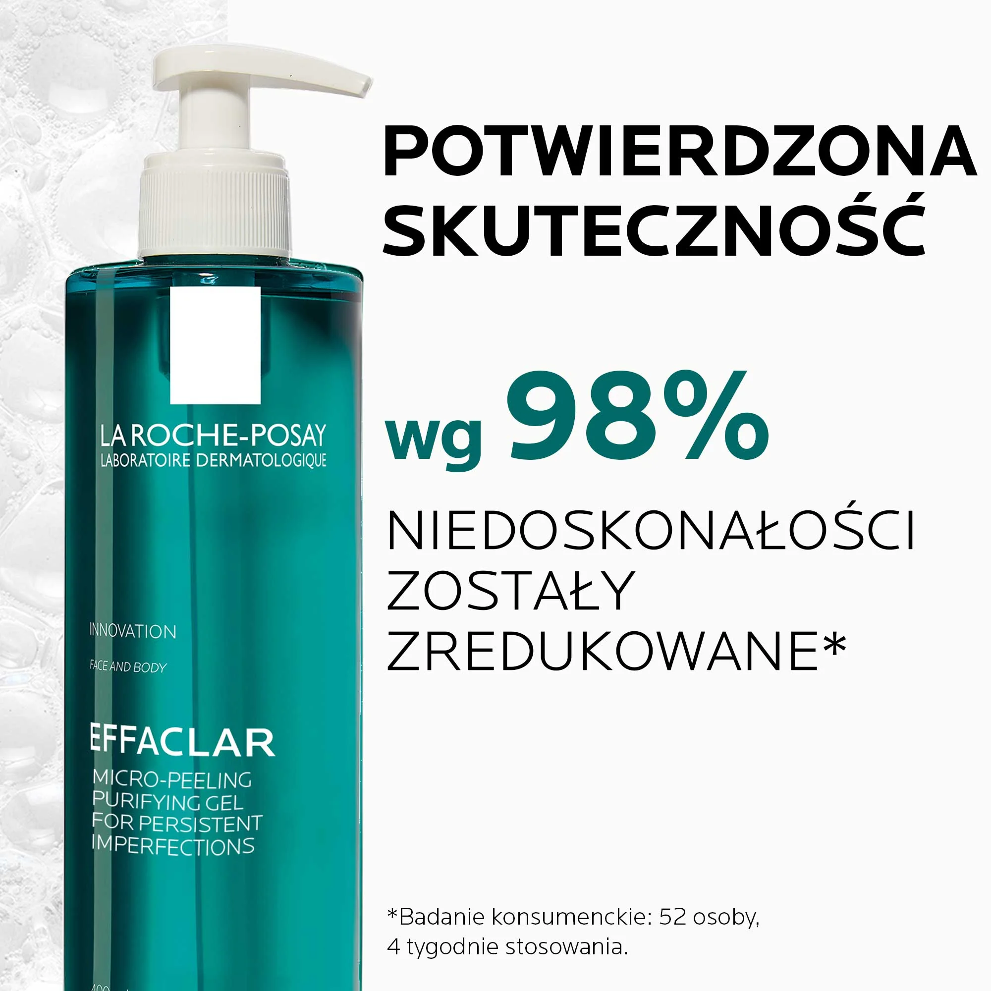 La Roche-Posay Effaclar Micro-Peeling Purifying Gel żel oczyszczający do twarzy, 400 ml