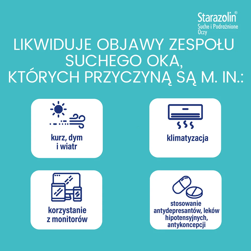 Starazolin Suche i Podrażnione Oczy krople do oczu, 10 ml