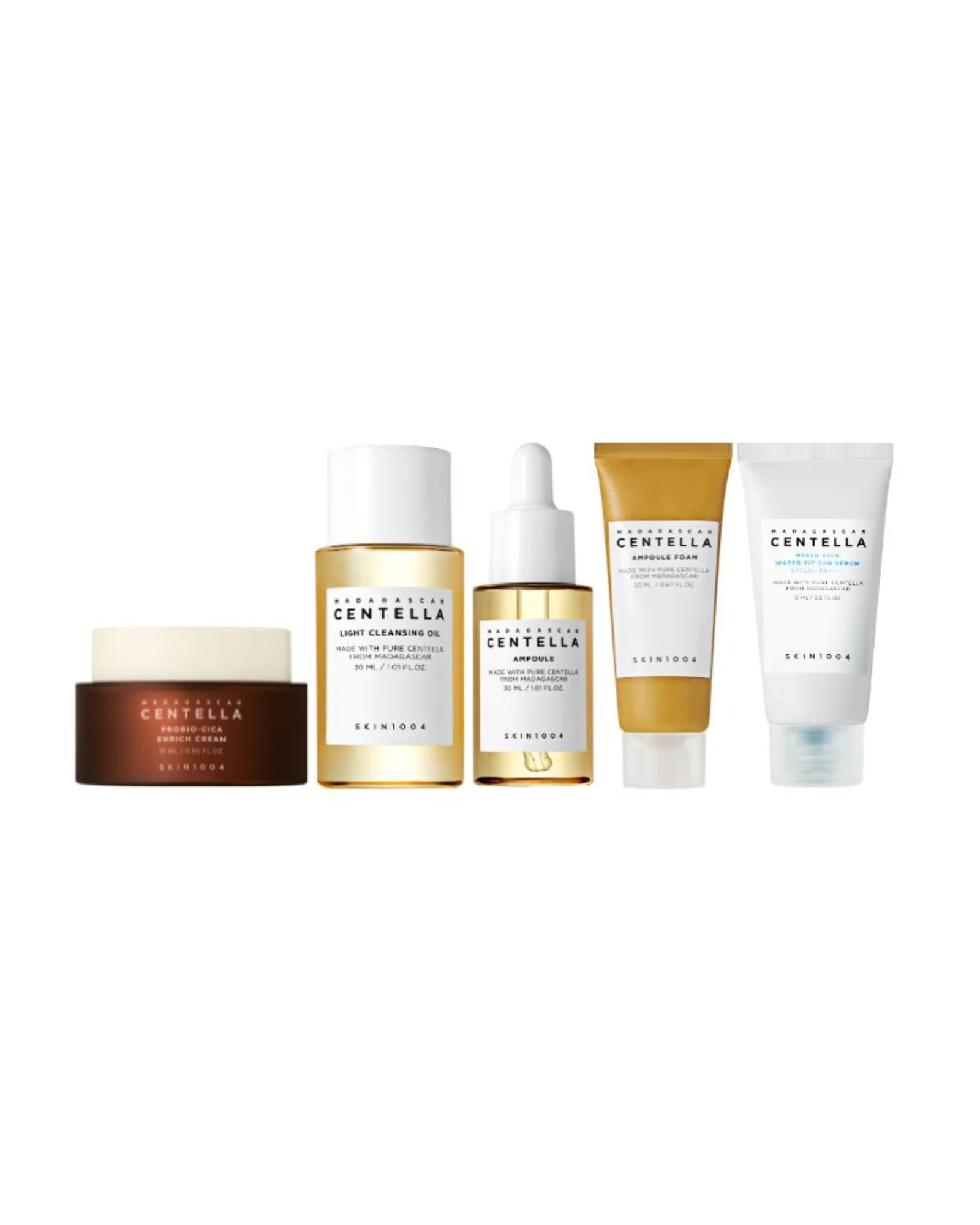 SKIN1004 Madagascar Centella Daily Skincare Discovery Kit zestaw 5 mini kosmetyków