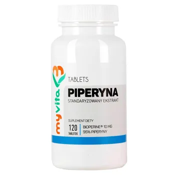 MyVita, Piperyna 95% 10mg, ekstrakt, suplement diety, 120 tabletek 