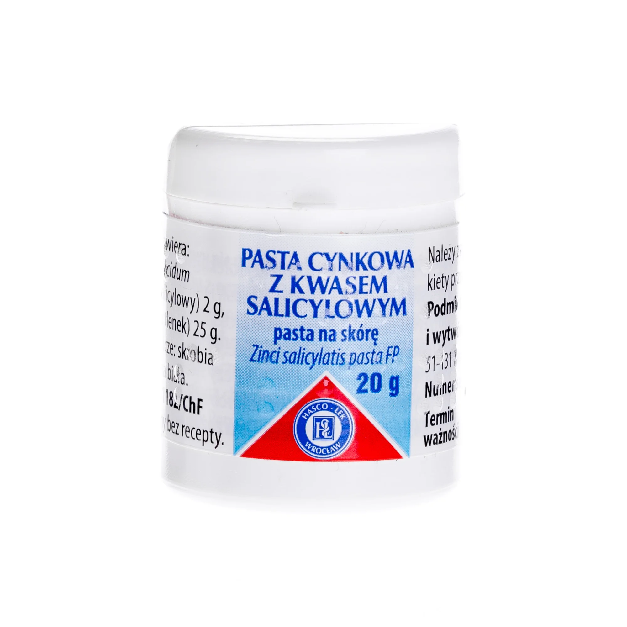 Hasco pasta cynkowa z kwasem salicylowym, 20 g