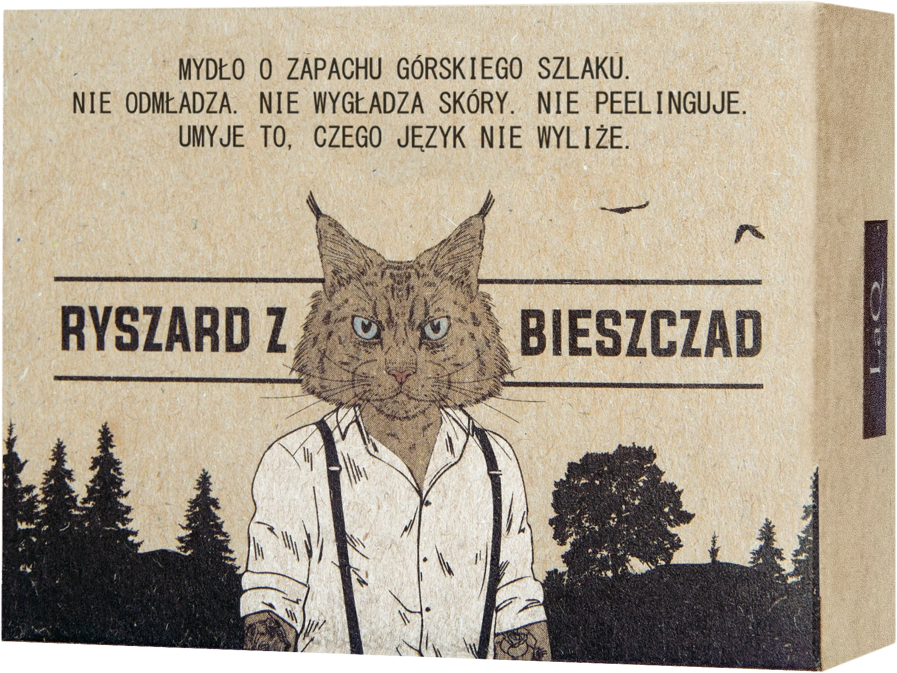 LaQ Ryś mydło w kostce dla facetów, 85 g