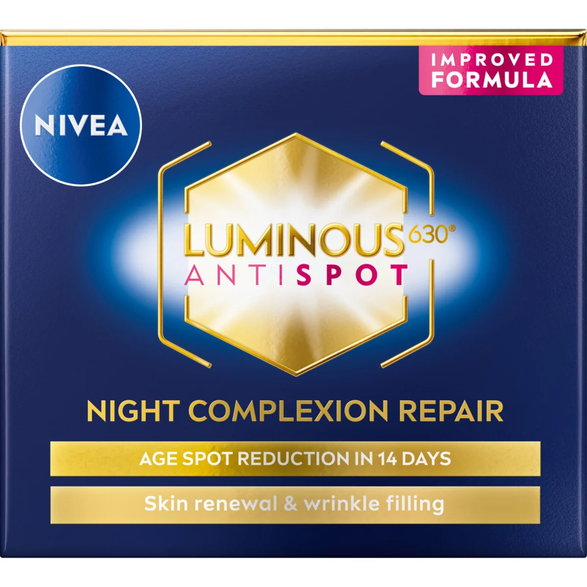 Nivea Luminous630 regenerujący krem na noc przeciw przebarwieniom, 50 ml
