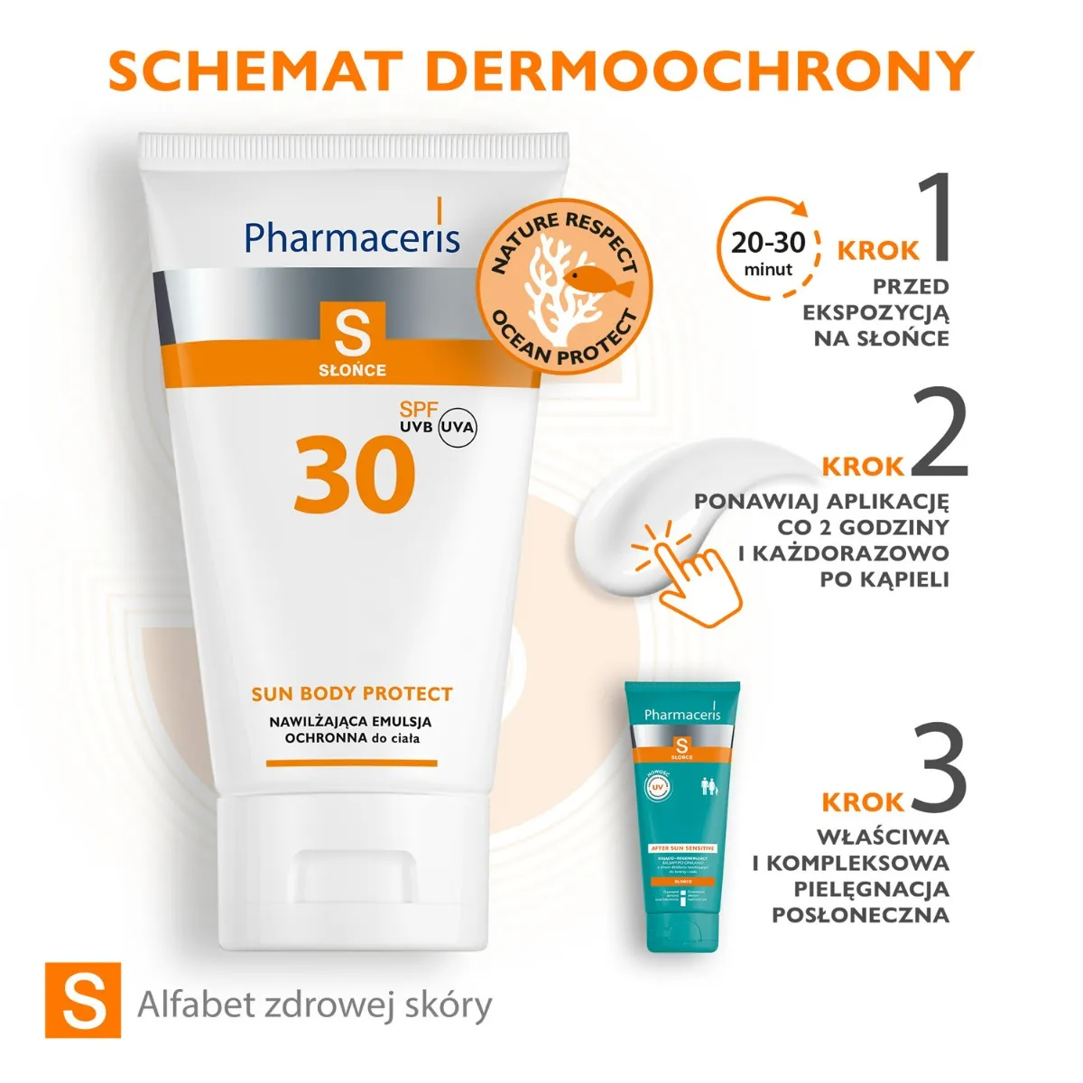 Pharmaceris S, nawilżająca emulsja ochronna do ciała SPF30, 150 ml 