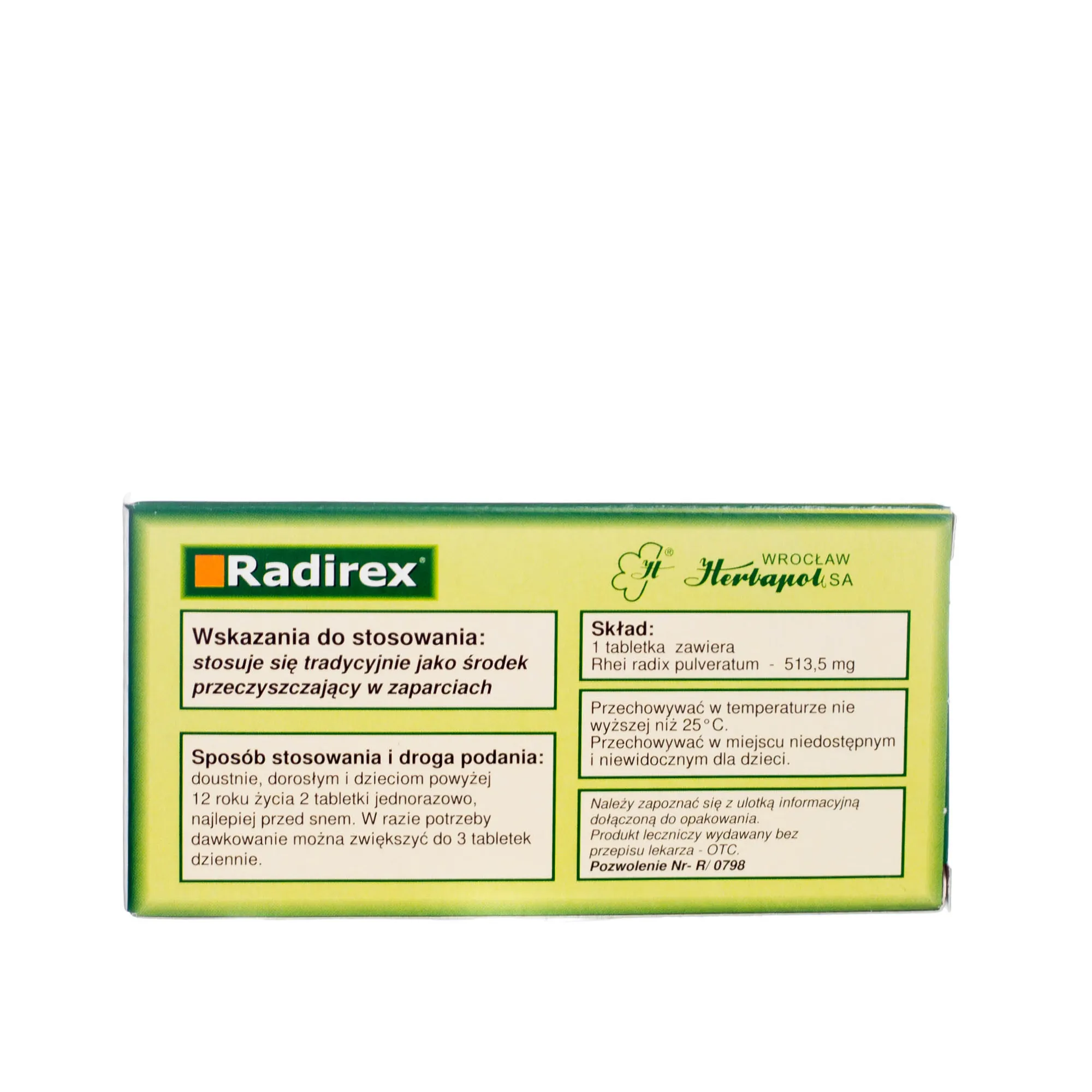 Radirex, 10 tabletek 