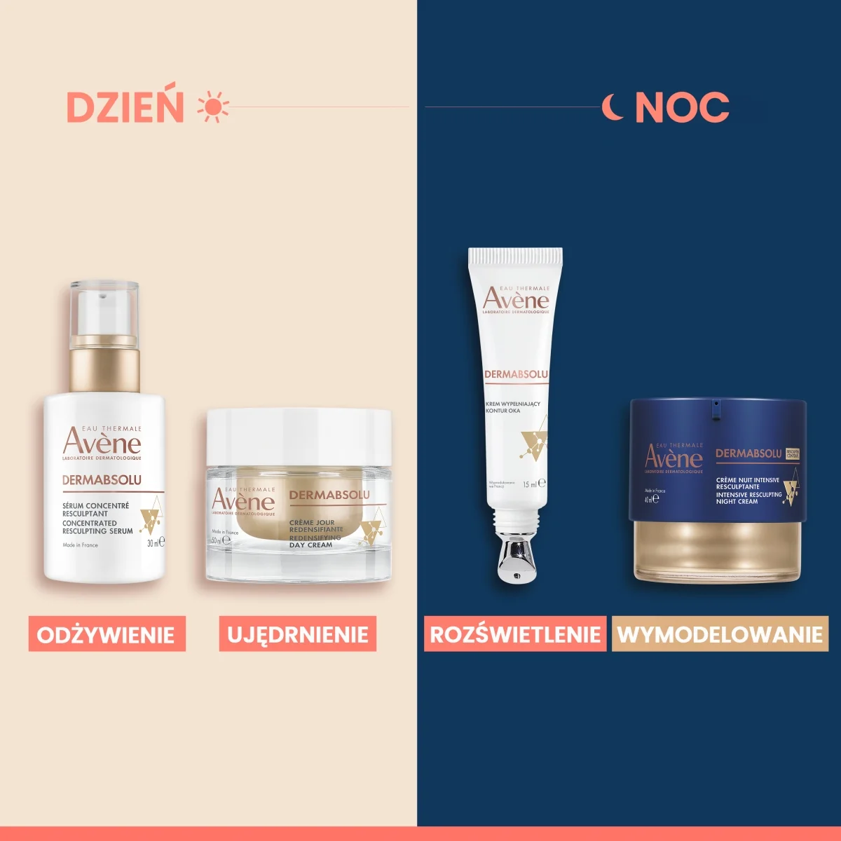 Avène DermAbsolu odmładzający krem pod oczy, 15 ml